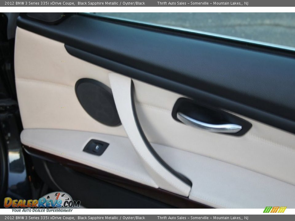 2012 BMW 3 Series 335i xDrive Coupe Black Sapphire Metallic / Oyster/Black Photo #24