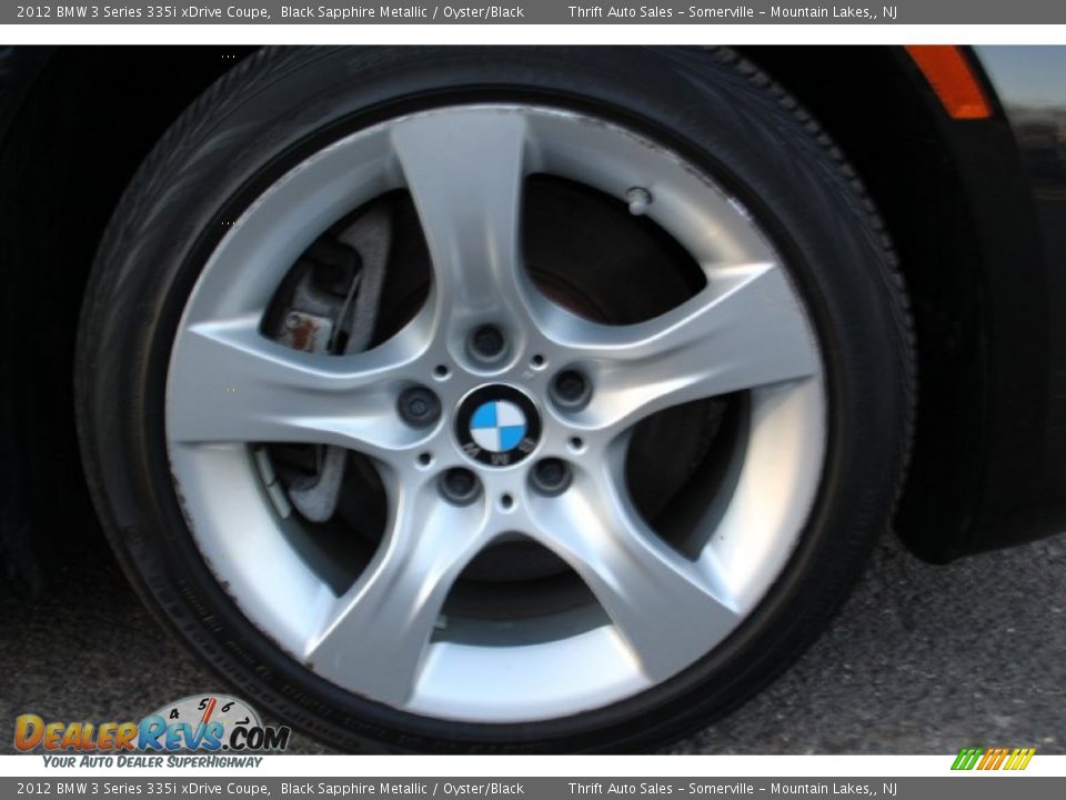 2012 BMW 3 Series 335i xDrive Coupe Black Sapphire Metallic / Oyster/Black Photo #26