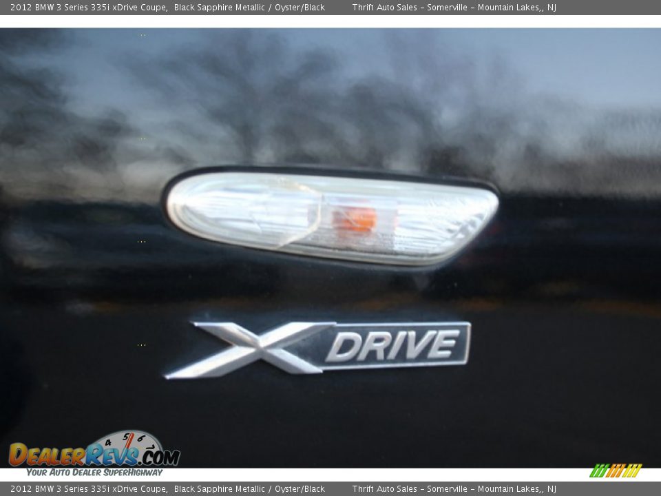 2012 BMW 3 Series 335i xDrive Coupe Black Sapphire Metallic / Oyster/Black Photo #27