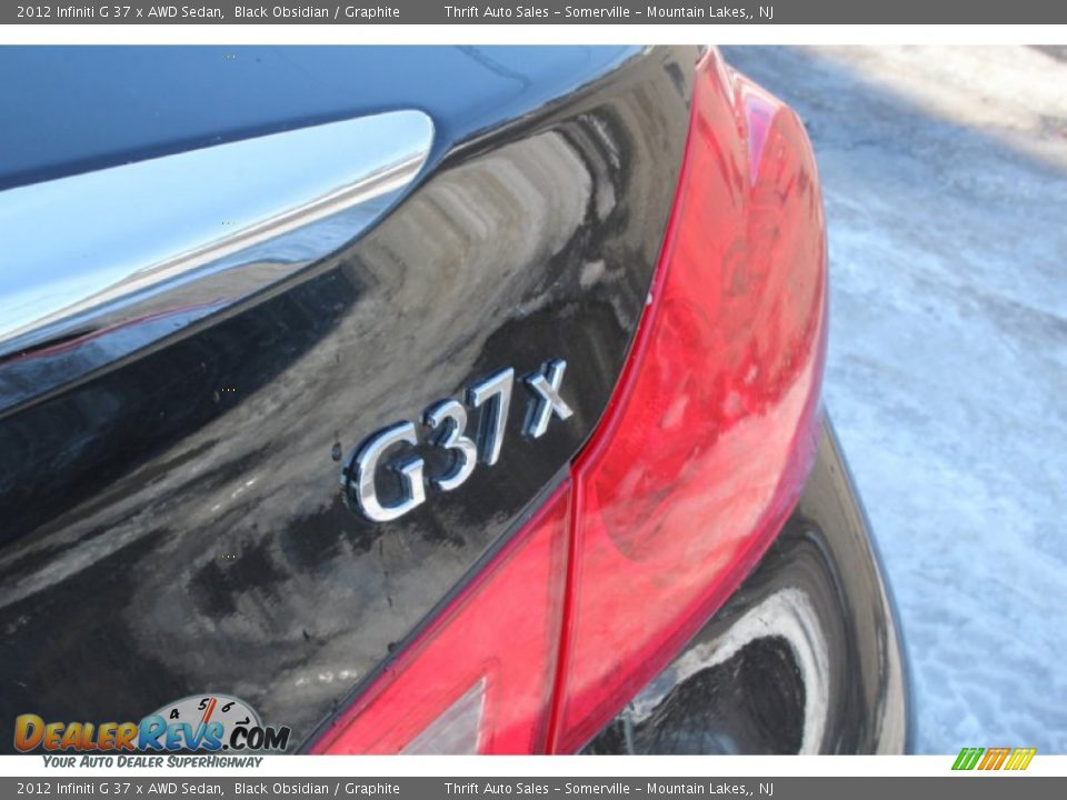 2012 Infiniti G 37 x AWD Sedan Black Obsidian / Graphite Photo #31