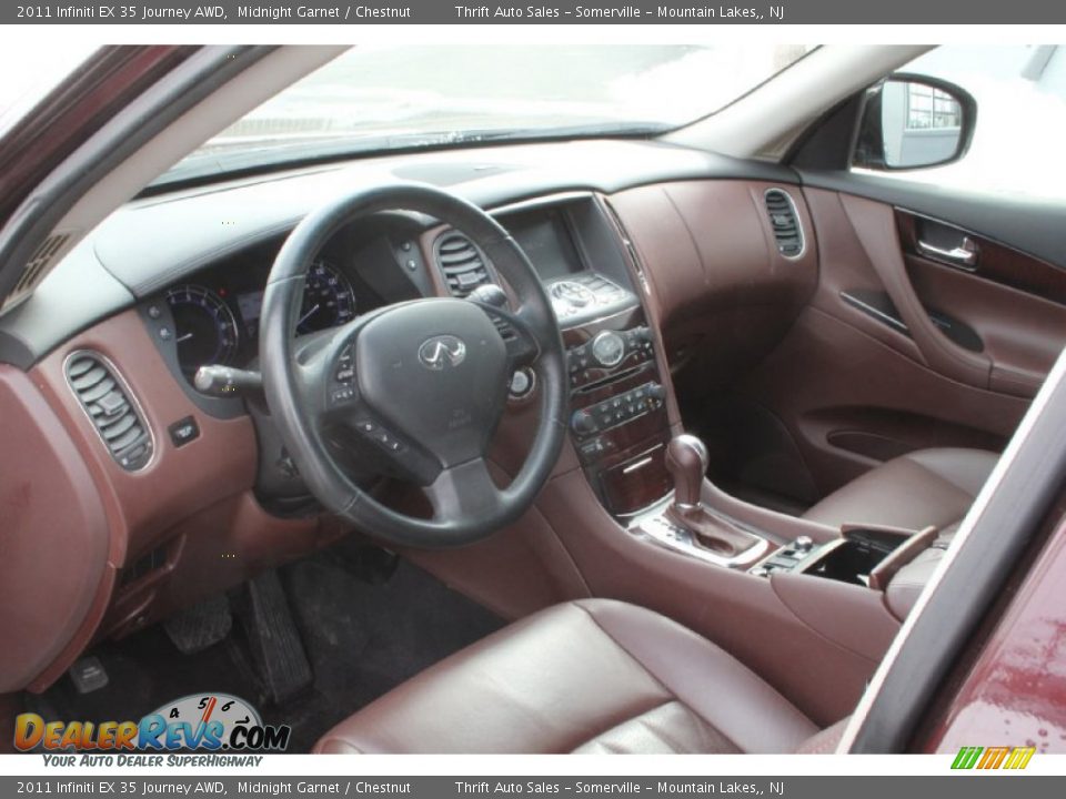 Chestnut Interior - 2011 Infiniti EX 35 Journey AWD Photo #9