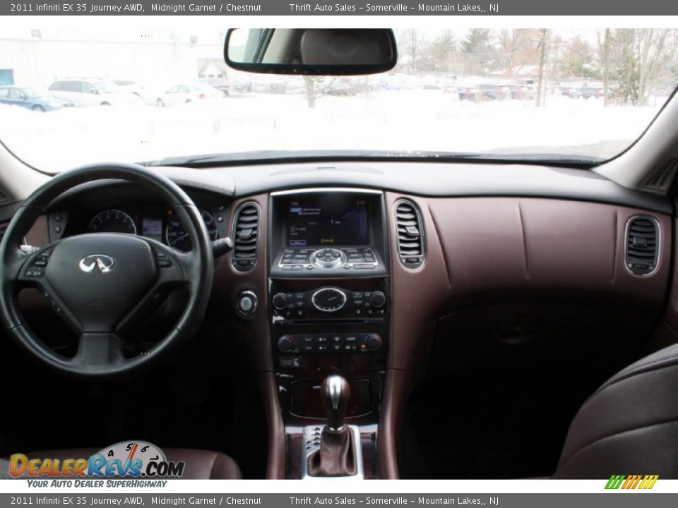 2011 Infiniti EX 35 Journey AWD Midnight Garnet / Chestnut Photo #30