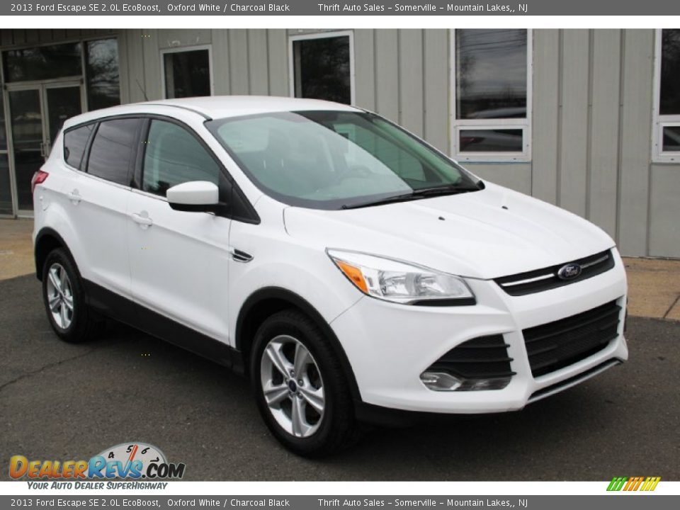 2013 Ford Escape SE 2.0L EcoBoost Oxford White / Charcoal Black Photo #7