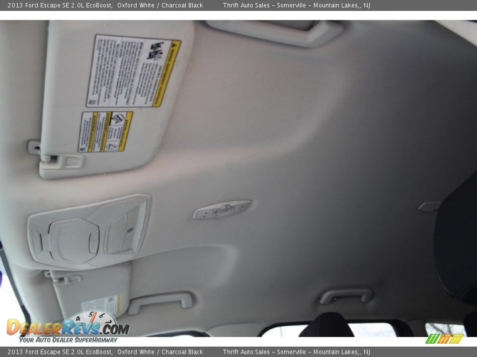 2013 Ford Escape SE 2.0L EcoBoost Oxford White / Charcoal Black Photo #27