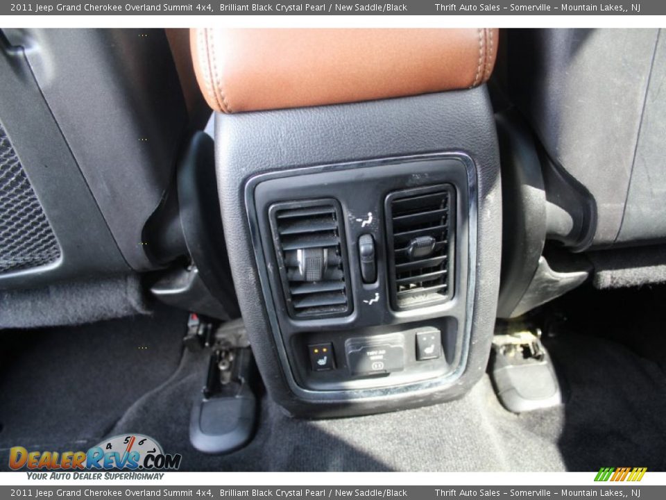 2011 Jeep Grand Cherokee Overland Summit 4x4 Brilliant Black Crystal Pearl / New Saddle/Black Photo #19