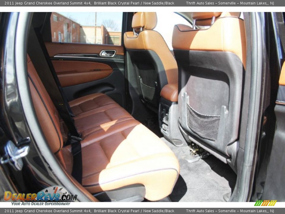 2011 Jeep Grand Cherokee Overland Summit 4x4 Brilliant Black Crystal Pearl / New Saddle/Black Photo #21