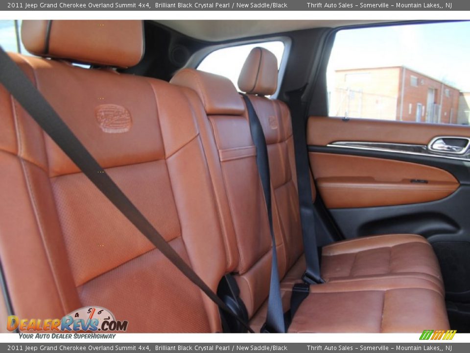 2011 Jeep Grand Cherokee Overland Summit 4x4 Brilliant Black Crystal Pearl / New Saddle/Black Photo #22