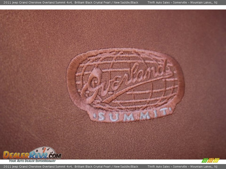 2011 Jeep Grand Cherokee Overland Summit 4x4 Brilliant Black Crystal Pearl / New Saddle/Black Photo #23