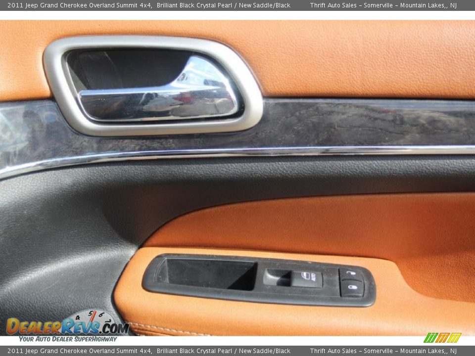 2011 Jeep Grand Cherokee Overland Summit 4x4 Brilliant Black Crystal Pearl / New Saddle/Black Photo #27