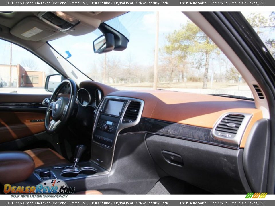 2011 Jeep Grand Cherokee Overland Summit 4x4 Brilliant Black Crystal Pearl / New Saddle/Black Photo #30