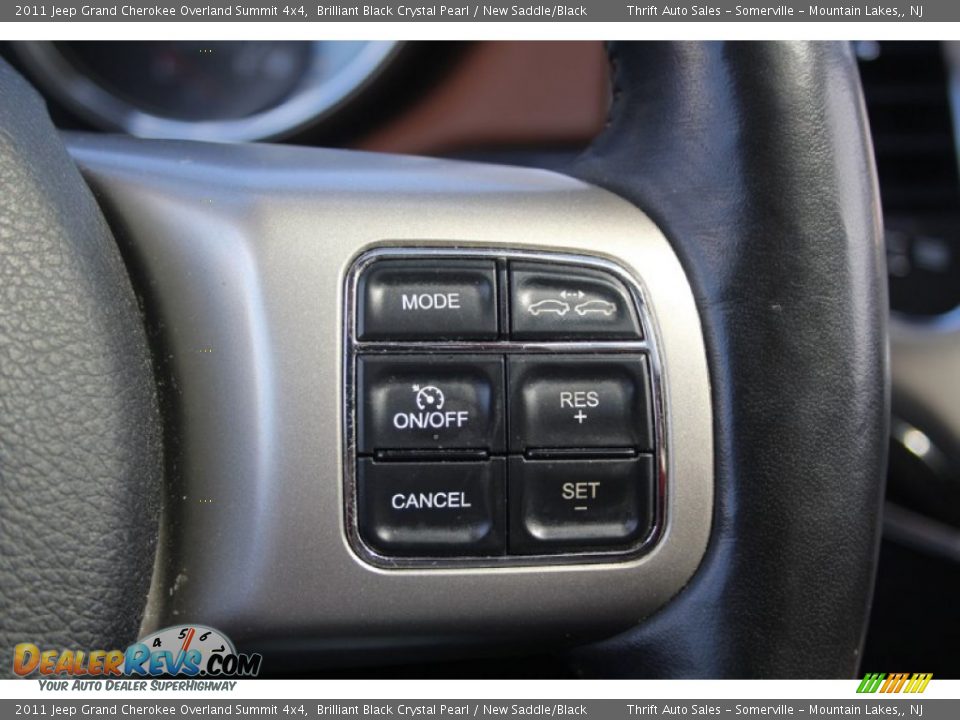2011 Jeep Grand Cherokee Overland Summit 4x4 Brilliant Black Crystal Pearl / New Saddle/Black Photo #34