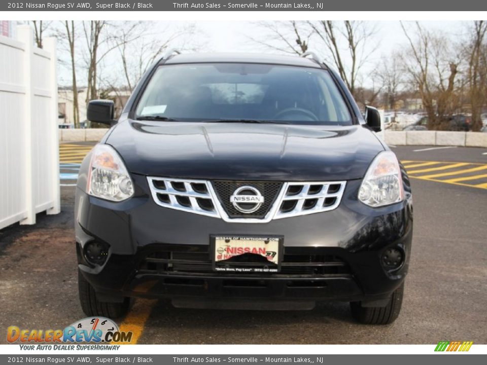 2012 Nissan Rogue SV AWD Super Black / Black Photo #3