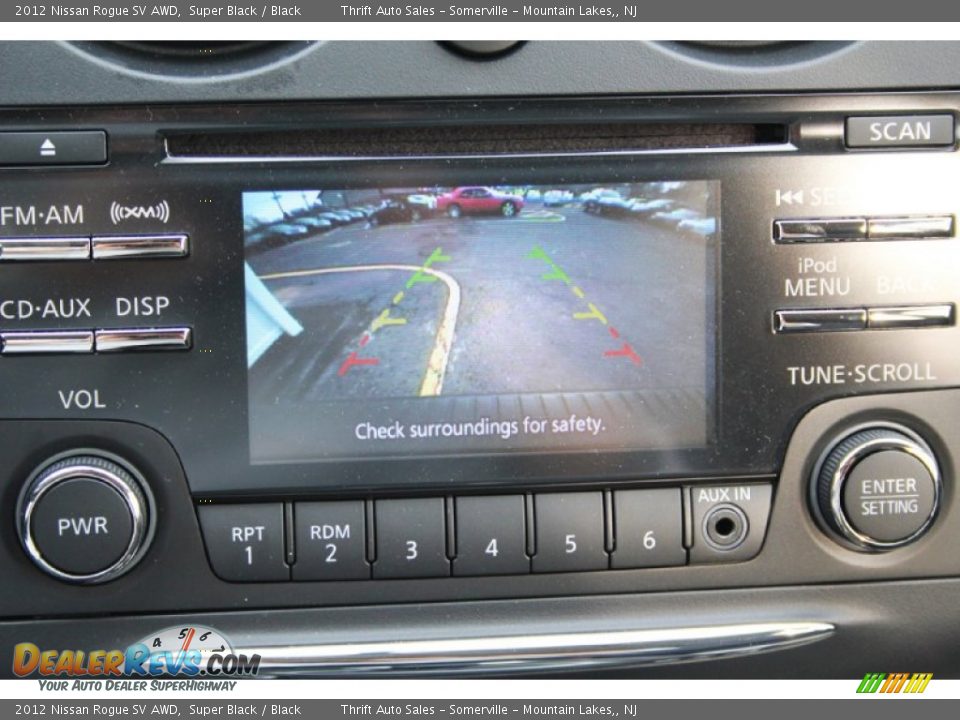 2012 Nissan Rogue SV AWD Super Black / Black Photo #11
