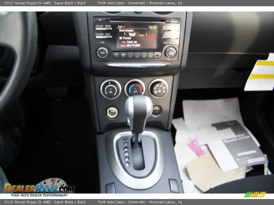 2012 Nissan Rogue SV AWD Super Black / Black Photo #12