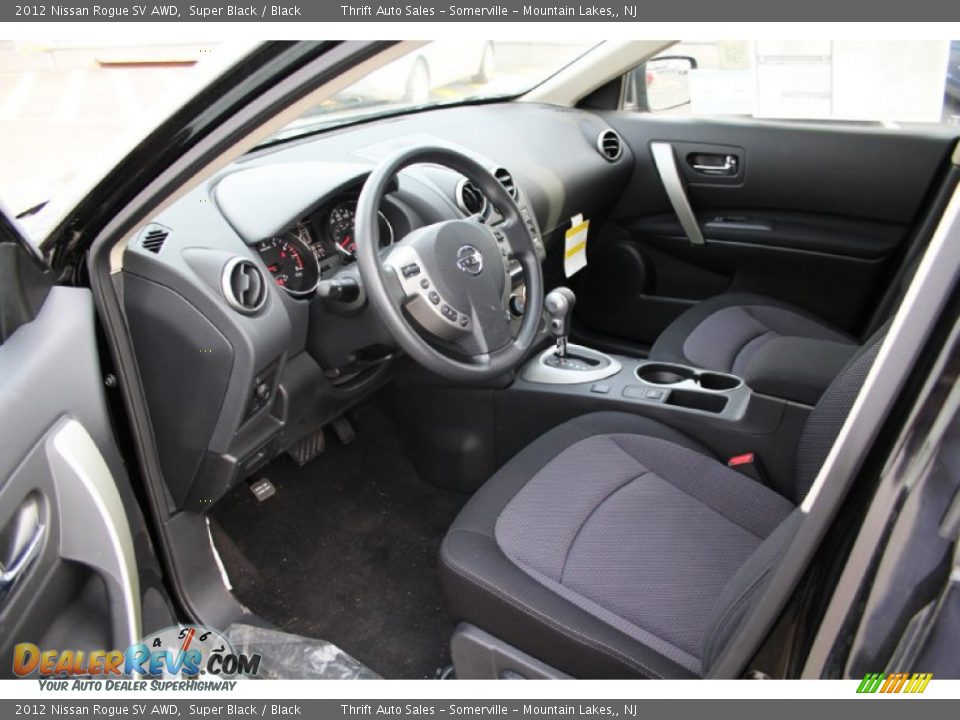 2012 Nissan Rogue SV AWD Super Black / Black Photo #15