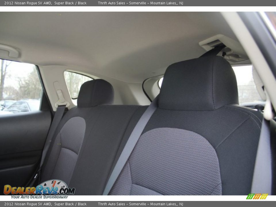 2012 Nissan Rogue SV AWD Super Black / Black Photo #17