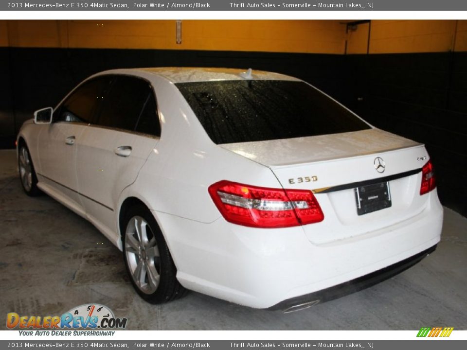 2013 Mercedes-Benz E 350 4Matic Sedan Polar White / Almond/Black Photo #5