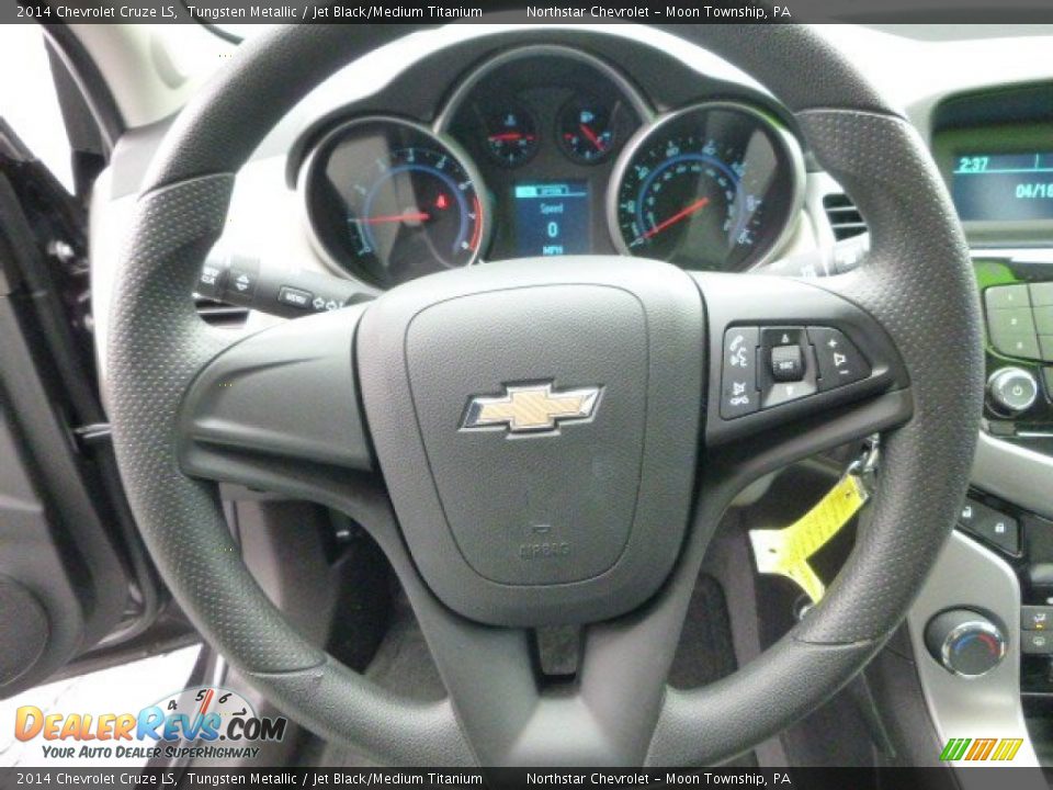 2014 Chevrolet Cruze LS Tungsten Metallic / Jet Black/Medium Titanium Photo #17