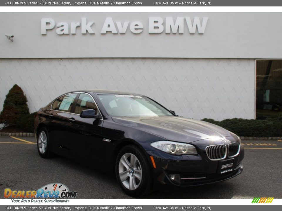 2013 BMW 5 Series 528i xDrive Sedan Imperial Blue Metallic / Cinnamon Brown Photo #1