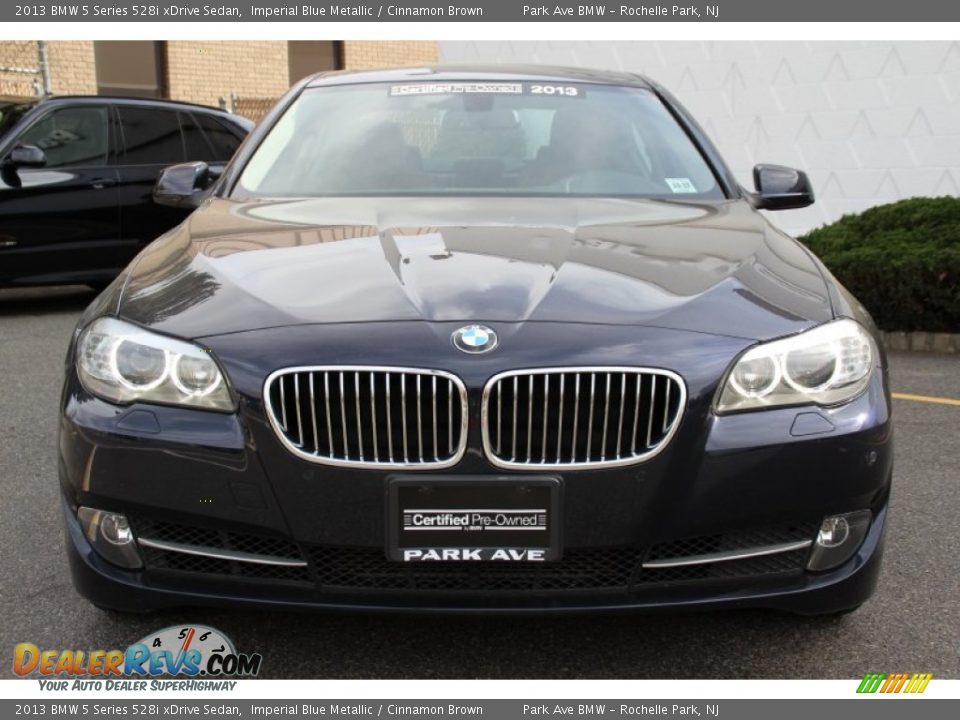 2013 BMW 5 Series 528i xDrive Sedan Imperial Blue Metallic / Cinnamon Brown Photo #7