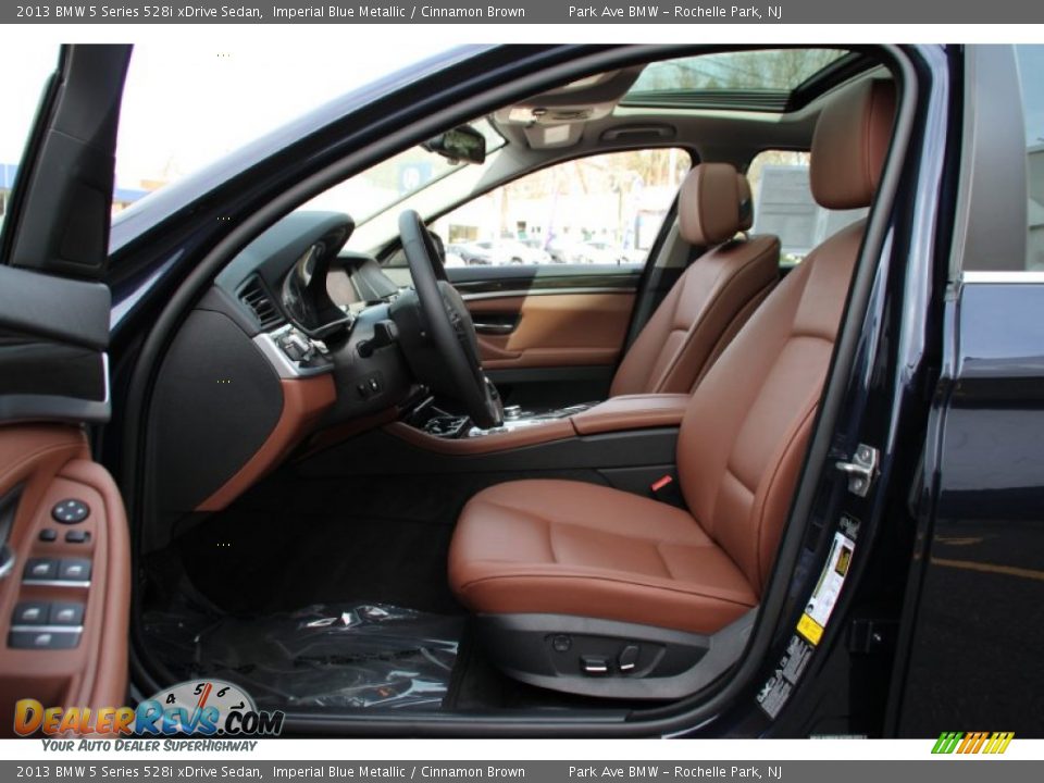 2013 BMW 5 Series 528i xDrive Sedan Imperial Blue Metallic / Cinnamon Brown Photo #11