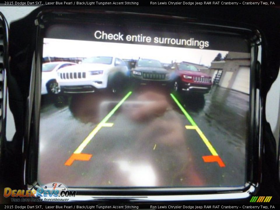 2015 Dodge Dart SXT Laser Blue Pearl / Black/Light Tungsten Accent Stitching Photo #16