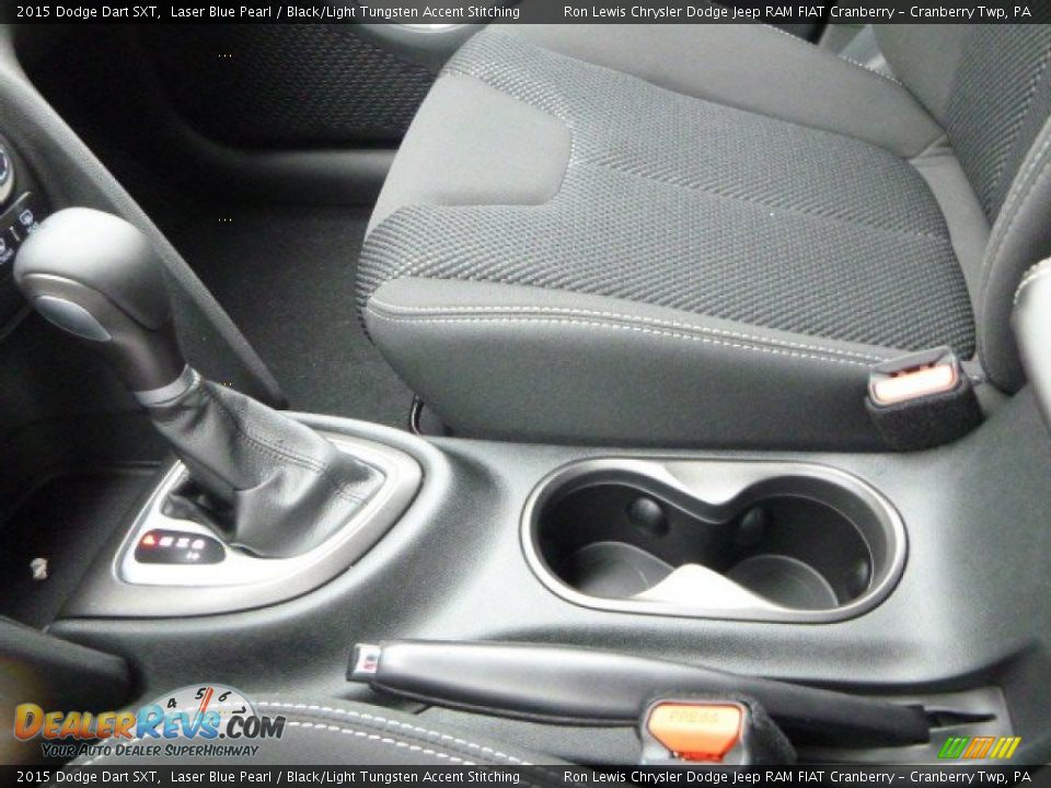 2015 Dodge Dart SXT Laser Blue Pearl / Black/Light Tungsten Accent Stitching Photo #18