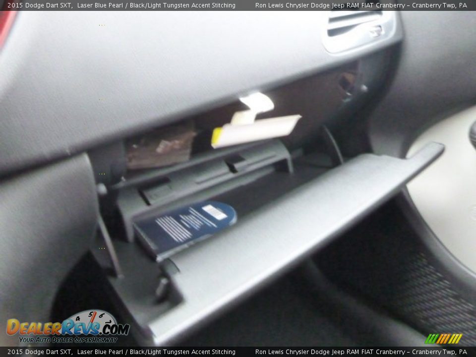 2015 Dodge Dart SXT Laser Blue Pearl / Black/Light Tungsten Accent Stitching Photo #19