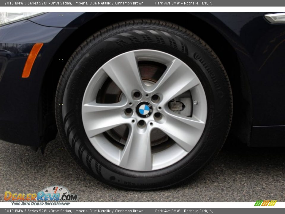 2013 BMW 5 Series 528i xDrive Sedan Imperial Blue Metallic / Cinnamon Brown Photo #31