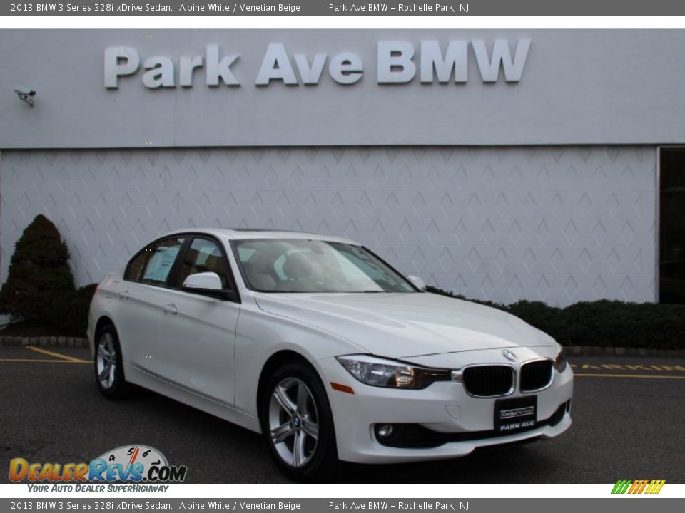 2013 BMW 3 Series 328i xDrive Sedan Alpine White / Venetian Beige Photo #1