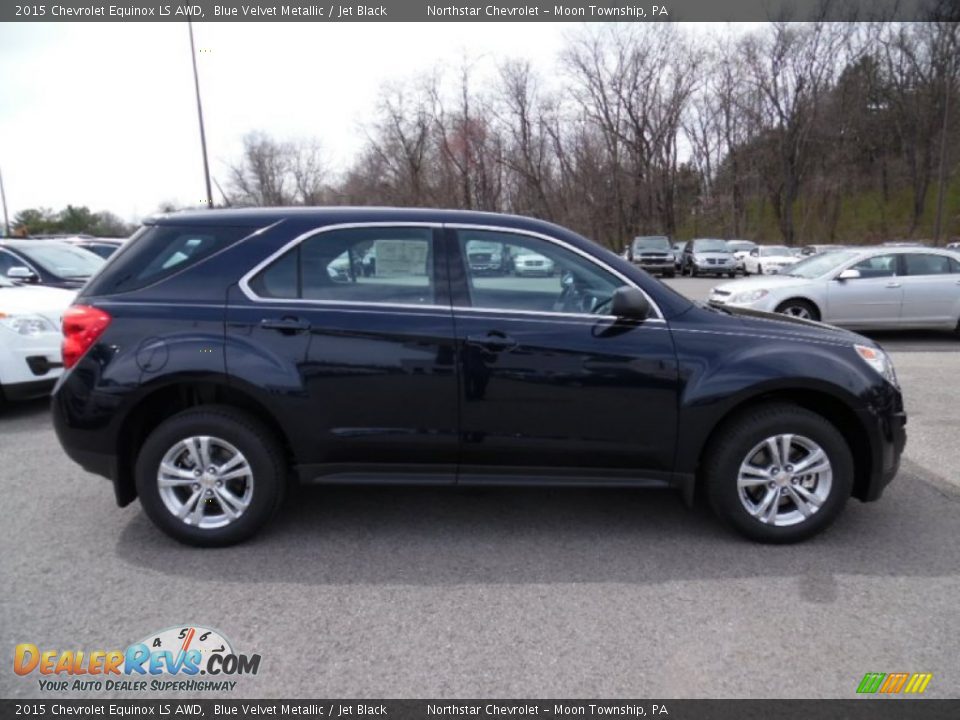 2015 Chevrolet Equinox LS AWD Blue Velvet Metallic / Jet Black Photo #7