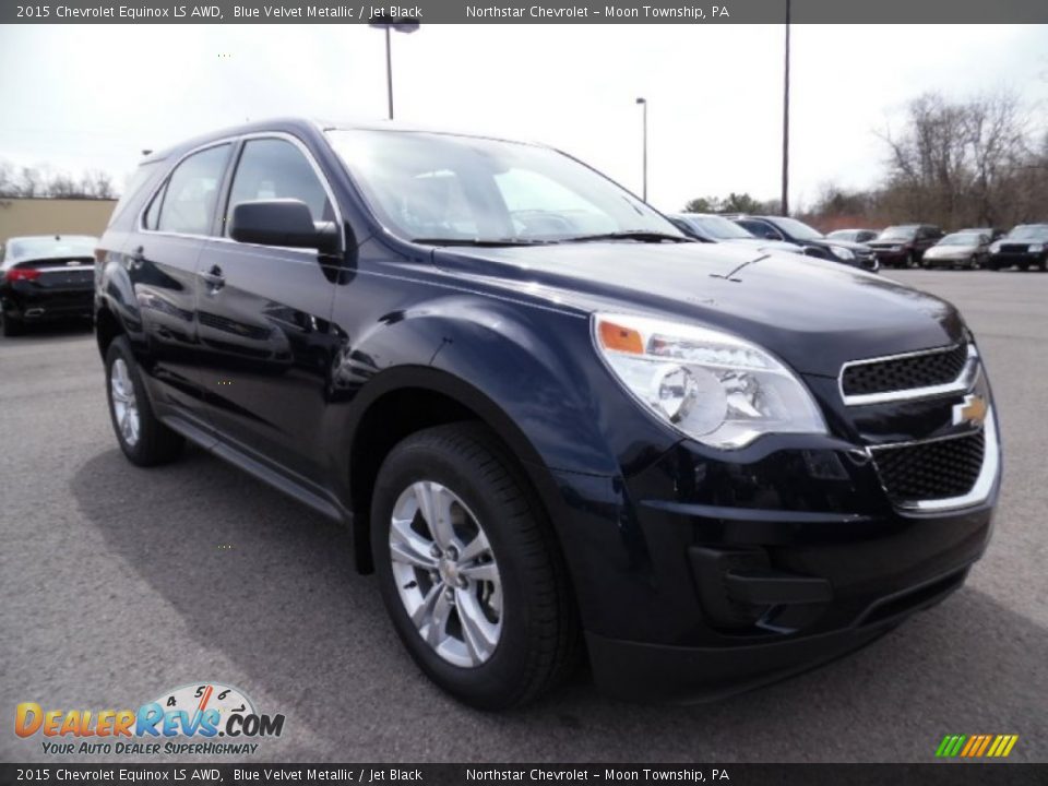 2015 Chevrolet Equinox LS AWD Blue Velvet Metallic / Jet Black Photo #9