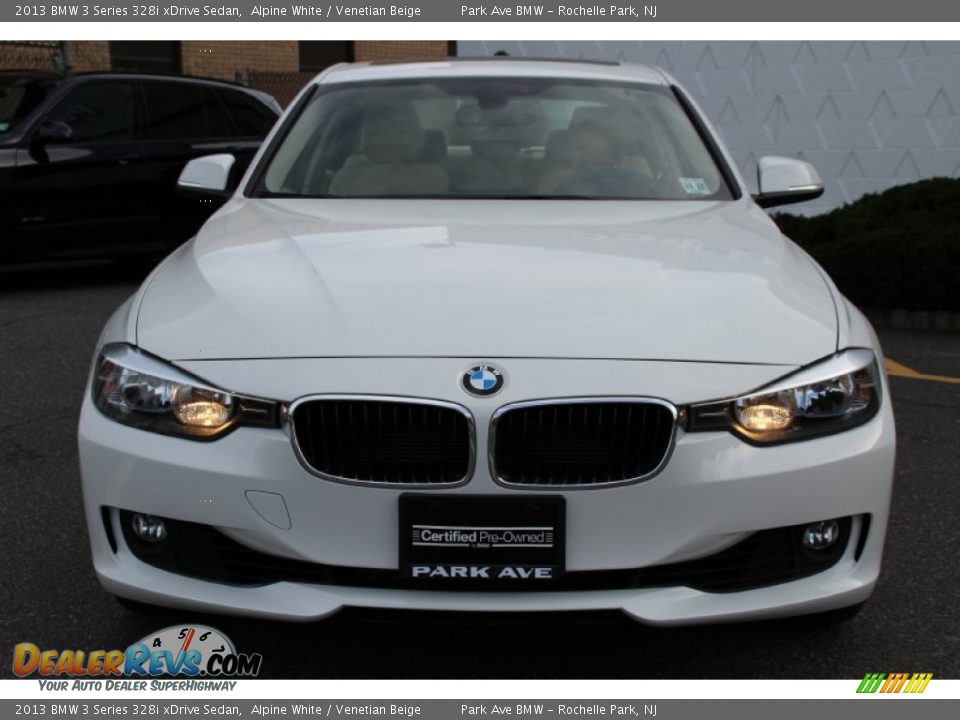 2013 BMW 3 Series 328i xDrive Sedan Alpine White / Venetian Beige Photo #8