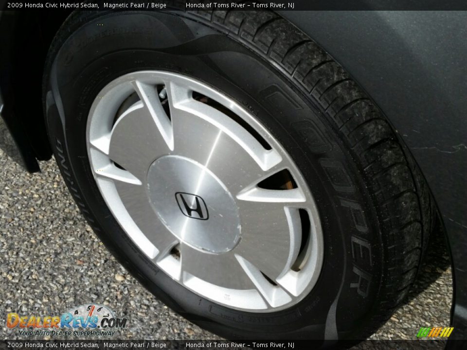 2009 Honda Civic Hybrid Sedan Magnetic Pearl / Beige Photo #3