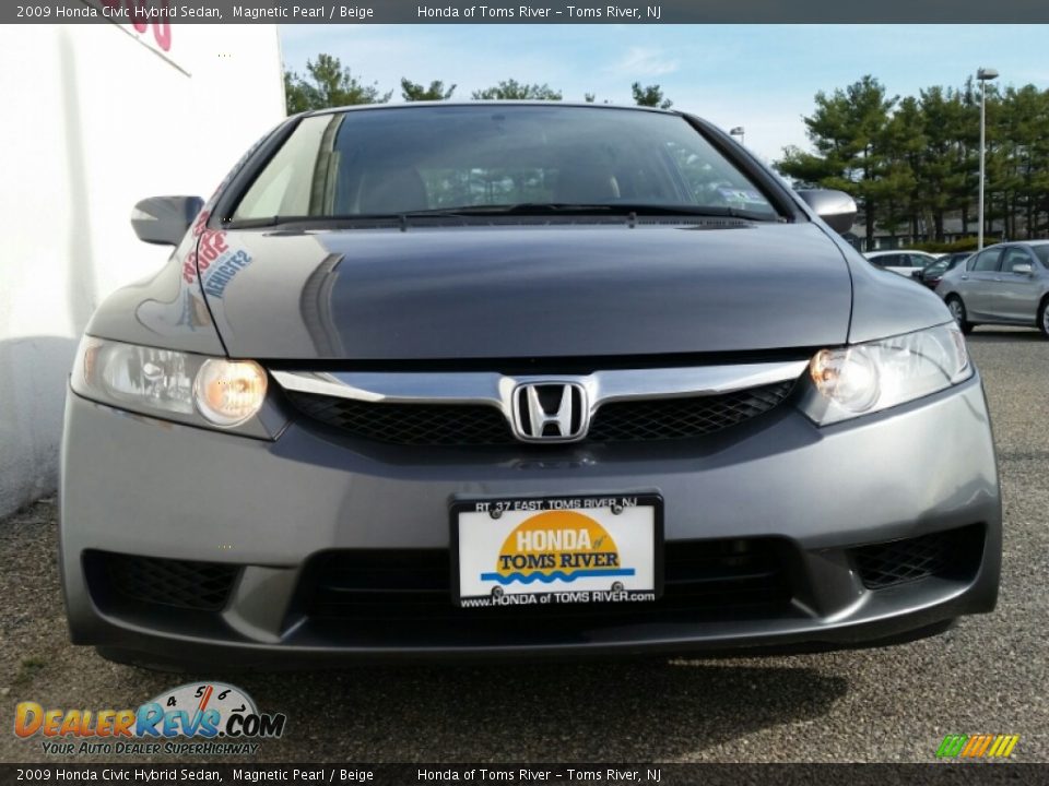 2009 Honda Civic Hybrid Sedan Magnetic Pearl / Beige Photo #4