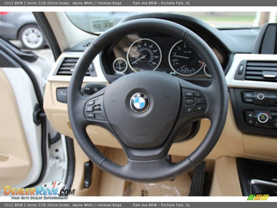 2013 BMW 3 Series 328i xDrive Sedan Alpine White / Venetian Beige Photo #19