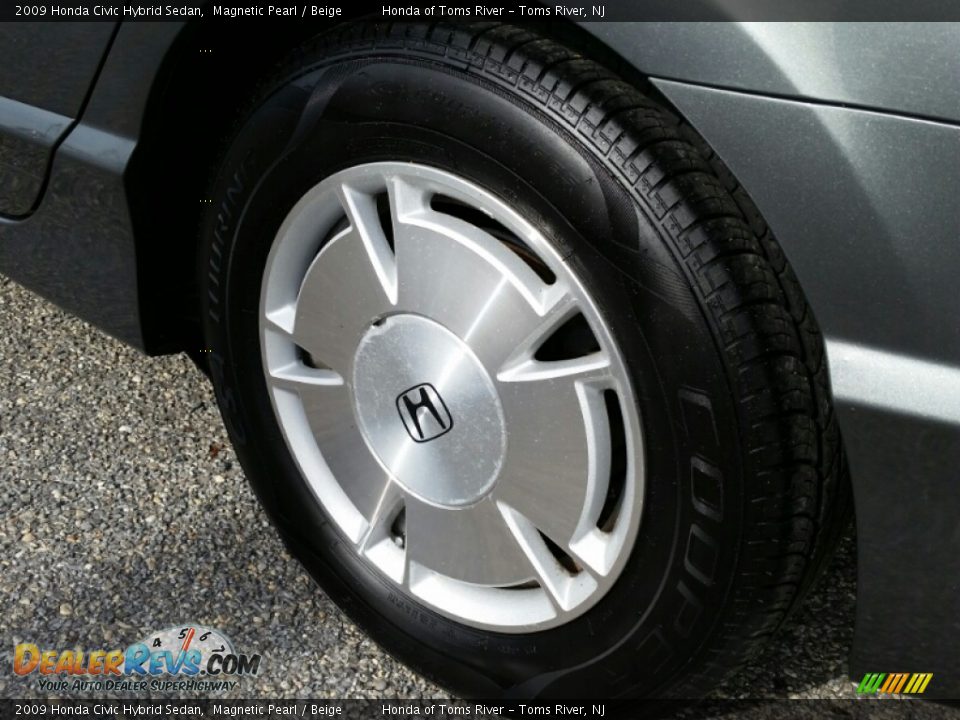 2009 Honda Civic Hybrid Sedan Magnetic Pearl / Beige Photo #6