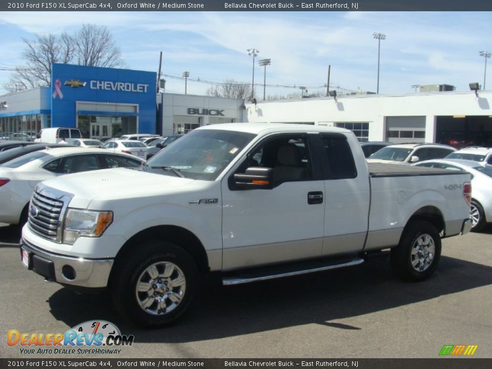2010 Ford F150 XL SuperCab 4x4 Oxford White / Medium Stone Photo #1