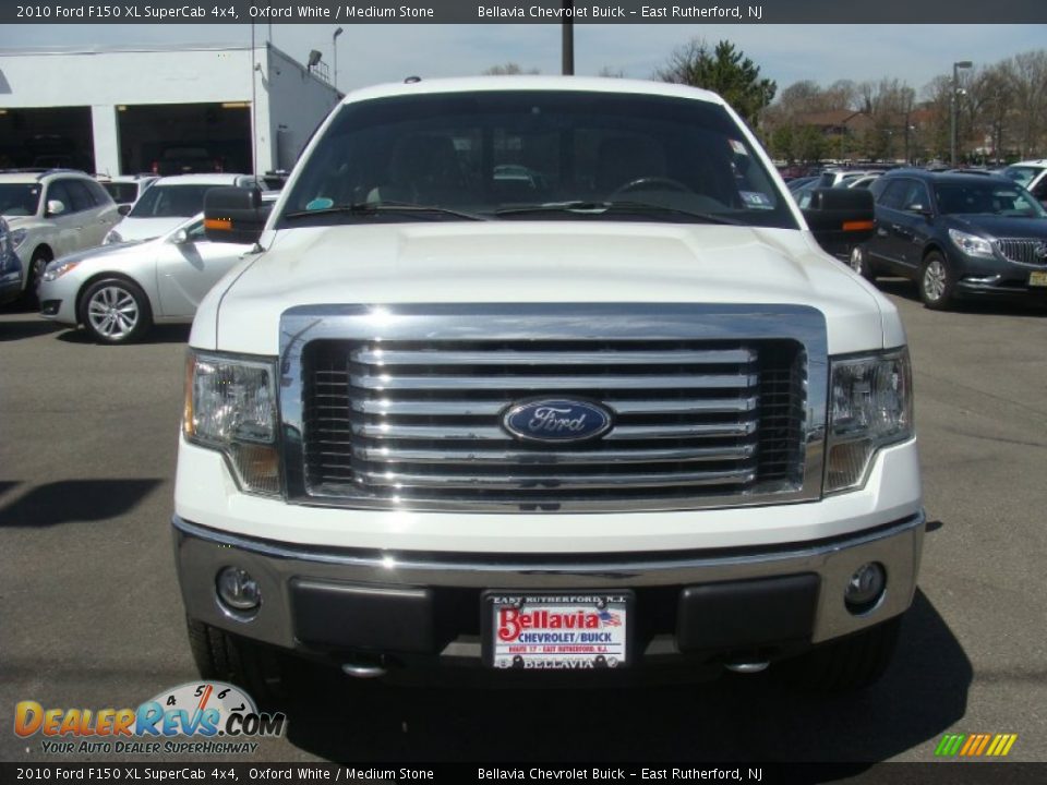2010 Ford F150 XL SuperCab 4x4 Oxford White / Medium Stone Photo #2