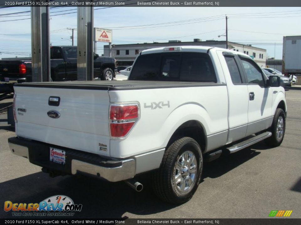2010 Ford F150 XL SuperCab 4x4 Oxford White / Medium Stone Photo #4