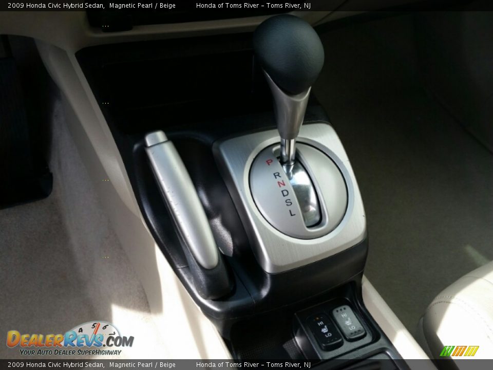 2009 Honda Civic Hybrid Sedan Magnetic Pearl / Beige Photo #16