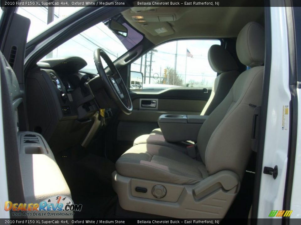 2010 Ford F150 XL SuperCab 4x4 Oxford White / Medium Stone Photo #7