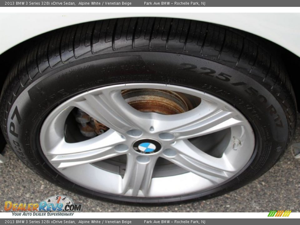 2013 BMW 3 Series 328i xDrive Sedan Alpine White / Venetian Beige Photo #34
