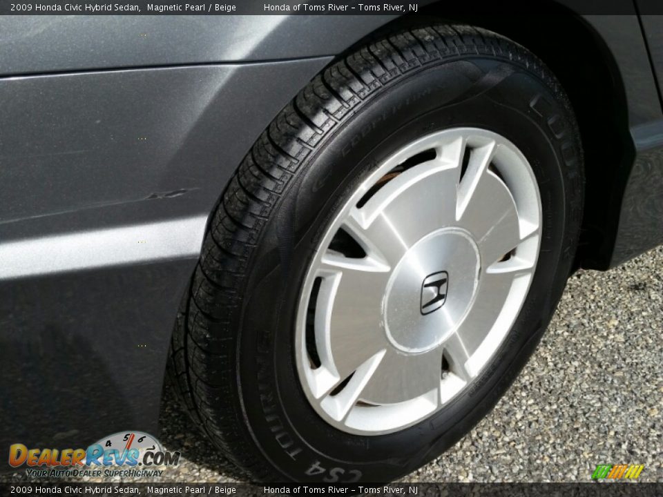 2009 Honda Civic Hybrid Sedan Magnetic Pearl / Beige Photo #22
