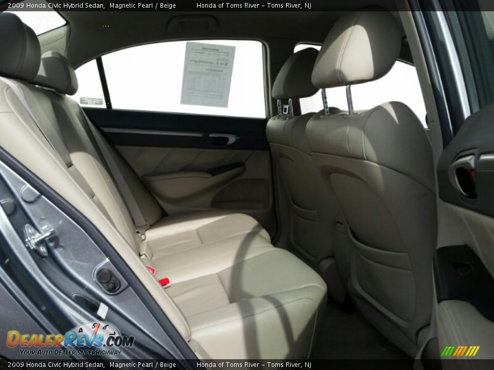 2009 Honda Civic Hybrid Sedan Magnetic Pearl / Beige Photo #24