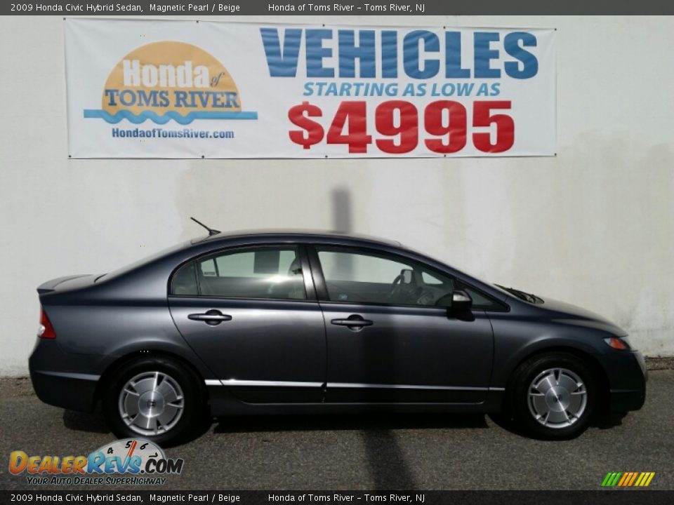 2009 Honda Civic Hybrid Sedan Magnetic Pearl / Beige Photo #25