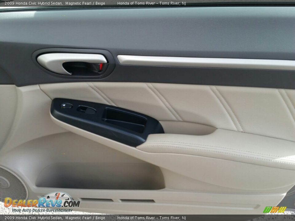 2009 Honda Civic Hybrid Sedan Magnetic Pearl / Beige Photo #26