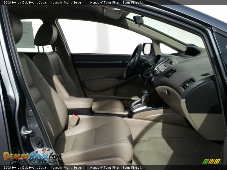 2009 Honda Civic Hybrid Sedan Magnetic Pearl / Beige Photo #28