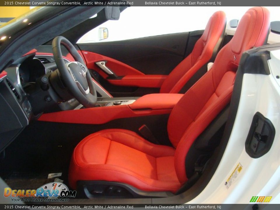 Adrenaline Red Interior - 2015 Chevrolet Corvette Stingray Convertible Photo #6