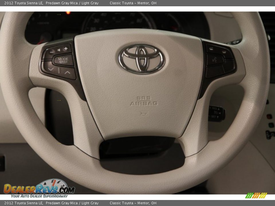 2012 Toyota Sienna LE Predawn Gray Mica / Light Gray Photo #6